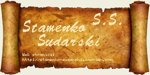 Stamenko Sudarski vizit kartica